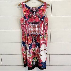 Liz Claiborne Floral Sleeveless Dress. Size 14. EUC.